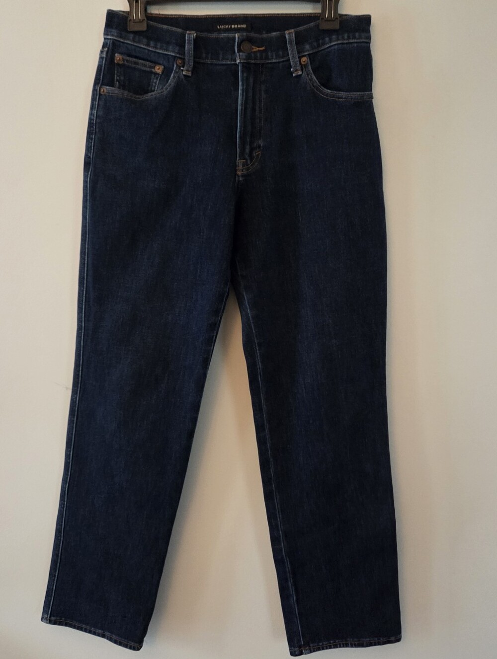 Lucky Brand Dark Wash Denim Jeans with a Straight-Leg Cut Size 8/29 R